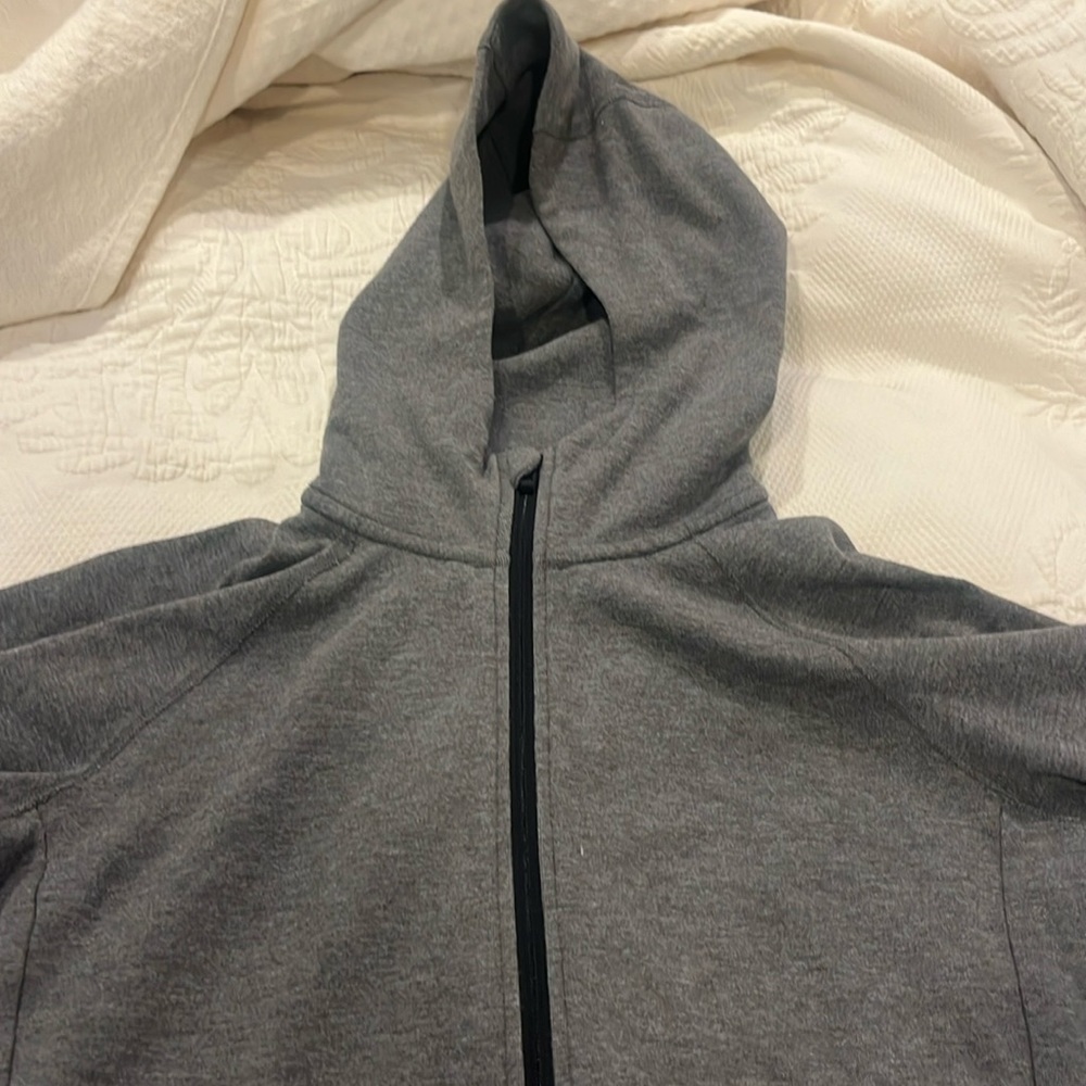 EUC gap athletic gray hoodie zip front 14 16 XXL